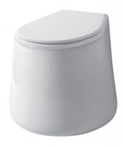 CT00200052 Приставной унитаз напольный Черный Disegno Ceramica CATINO Италия