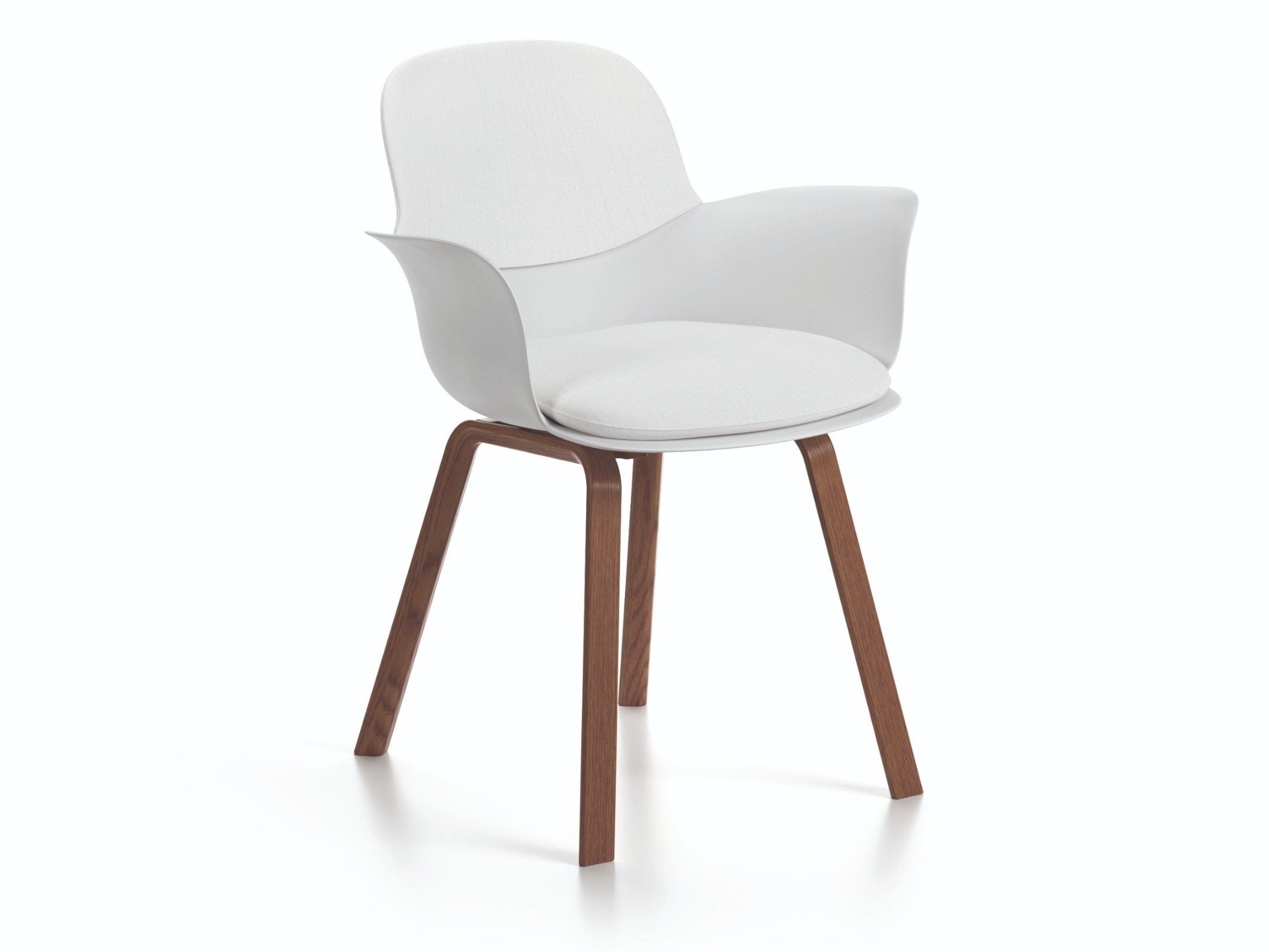 Кожаный стул со встроенной подушкой Natuzzi Italia Poly ARCH-00107826