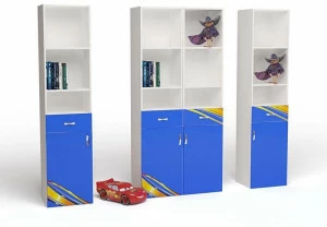 Стеллаж узкий ABC-KING Champion синий (сторона правая)