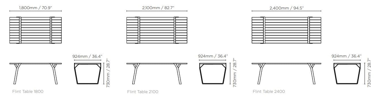 Прямоугольный стол из стали и дерева Ross Gardam ARCH-00065777 - Вид №8