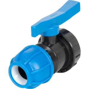 Кран ПНД Unio ø25 мм х 3/4" наружная резьба полиэтилен