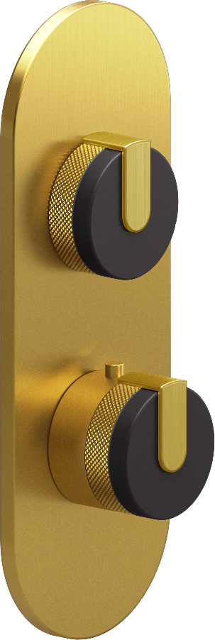 E-8026-R1GME0-L1BB-BAU-T Планка M-Series с 2 ручками - Внешняя часть GRAFF MOD+