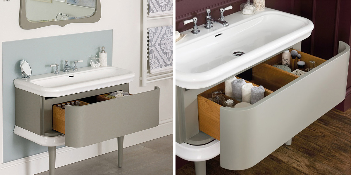 Тумба для ванной с раковиной Lario 100 LAR-N-100-SG-IO Victoria + Albert LARN100SGIO - Вид №3