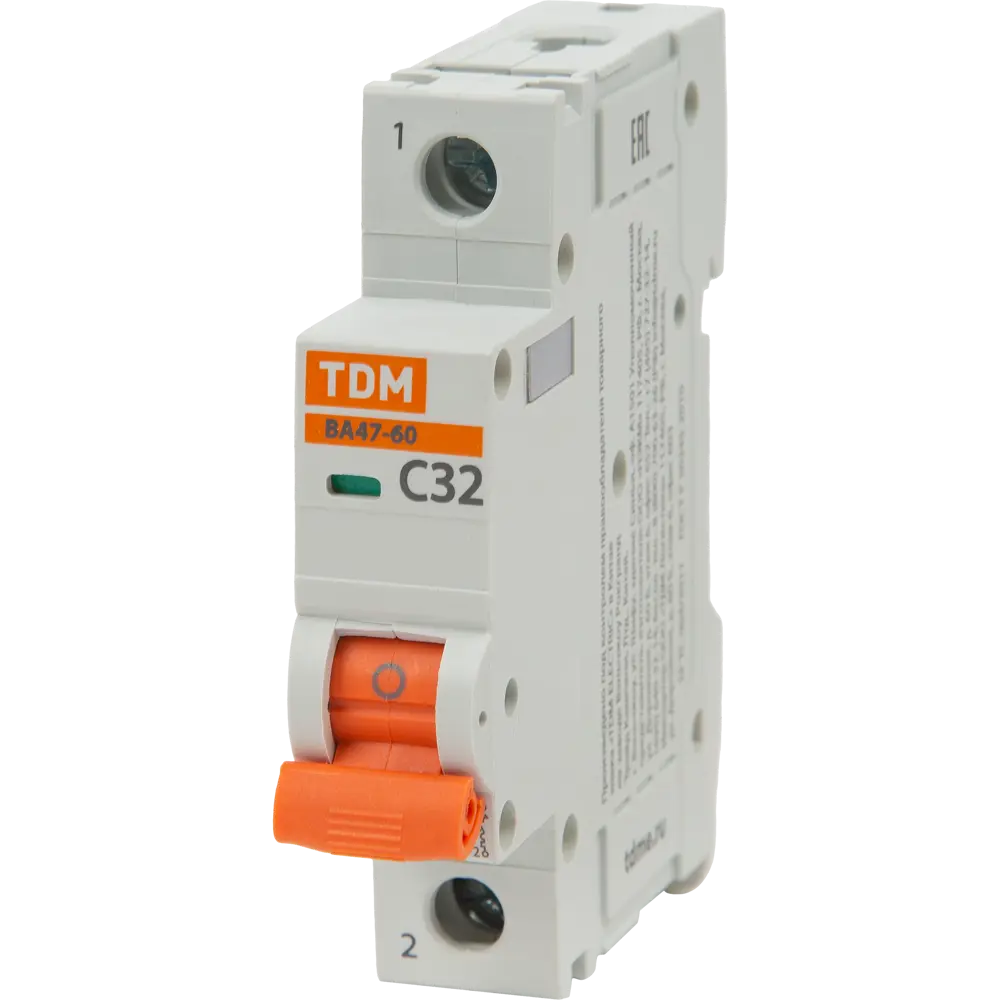 Автоматический выключатель TDM Electric ВА47-60 1P C32 А 6 кА SQ0223-0080 STLM-2040987
