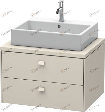 BR511609191 Brioso Тумбочка для консоли Серо-коричневый декор Duravit