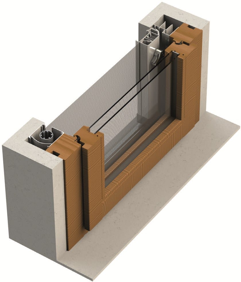 Боковая встраиваемая москитная сетка Mv Line москитные сетки-встраиваемые сбоку ARCH-00027754 - Вид №1