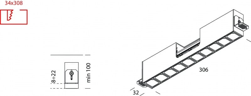Несколько светодиодных утопленных прожекторов Lucifero's LEVA ARCH-00045805 - Вид №5