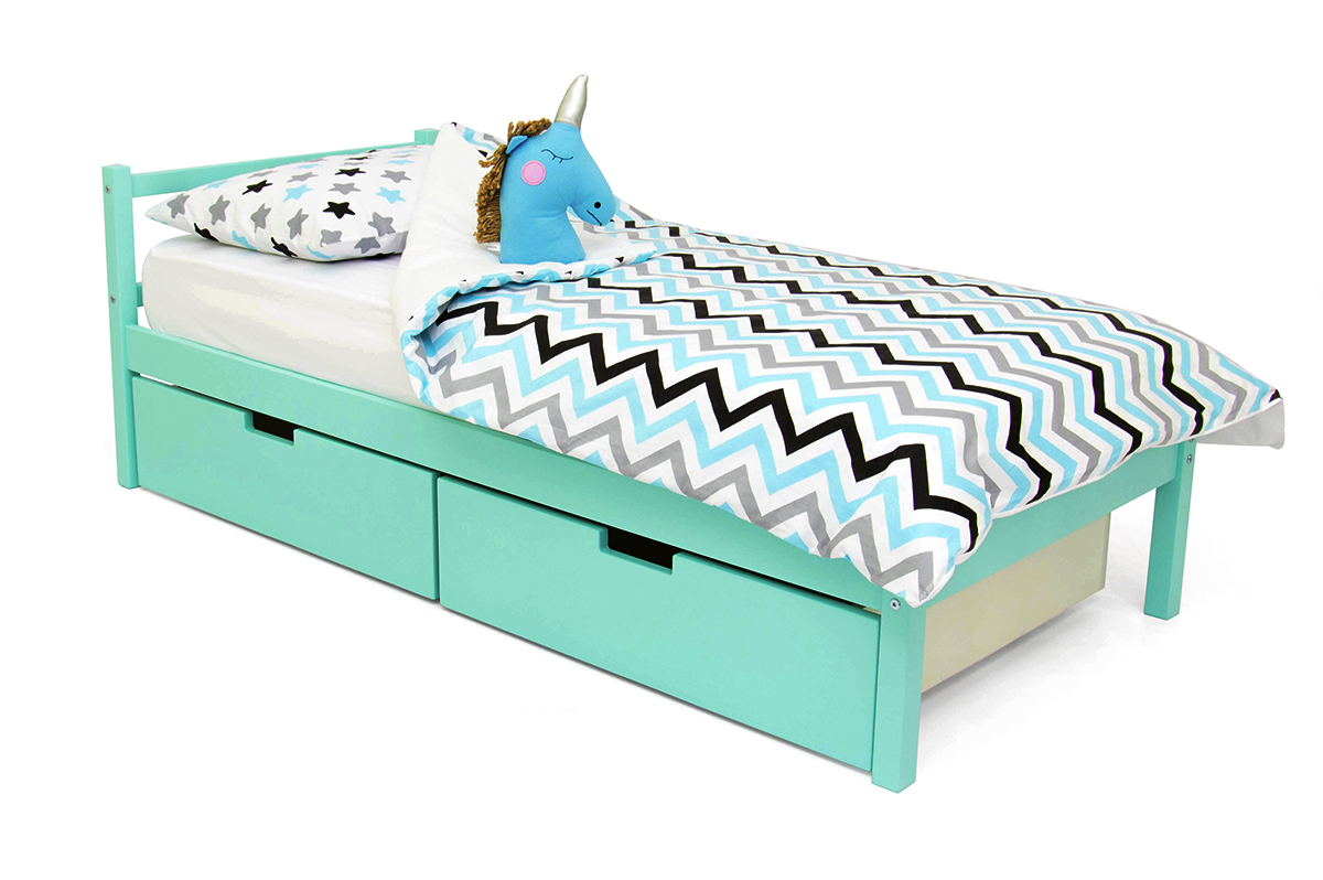 Детская кровать Svogen classic мятная БЕЛЬМАРКО  326797 Голубой Santreyd  - Вид №2