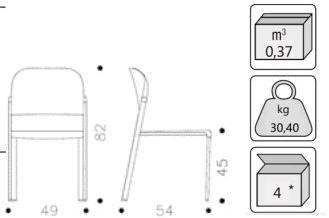 IBEBI Штабелируемый стул из полипропилена Bio sun-id-1493803 - Вид №7