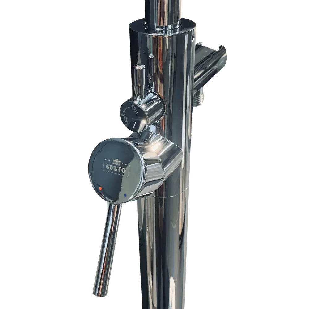 Смеситель для ванны Culto Rafael напольный однорычажный цвет хром STLM-2037339 - Вид №1