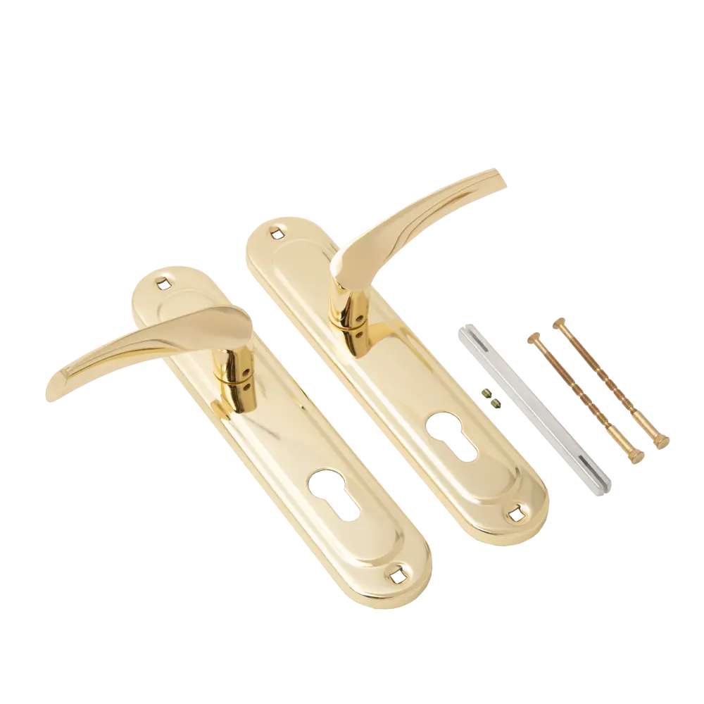 Дверная ручка Vanger на планке для входных дверей с золотым покрытием 83577648 STLM-0042007 - Вид №2