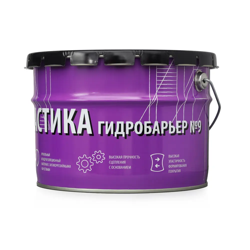 Мастика гидроизоляционная Гидробарьер №9 универсальная 10 кг Santreyd Не применимо STLM-2072663 - Вид №1