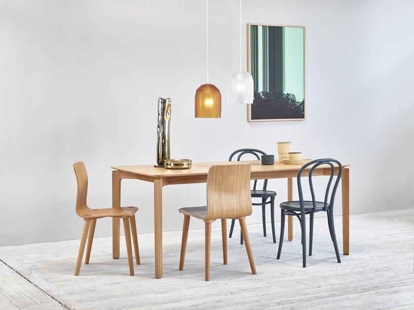 TON Прямоугольный деревянный стол Leaf 4uj 442 - Вид №5