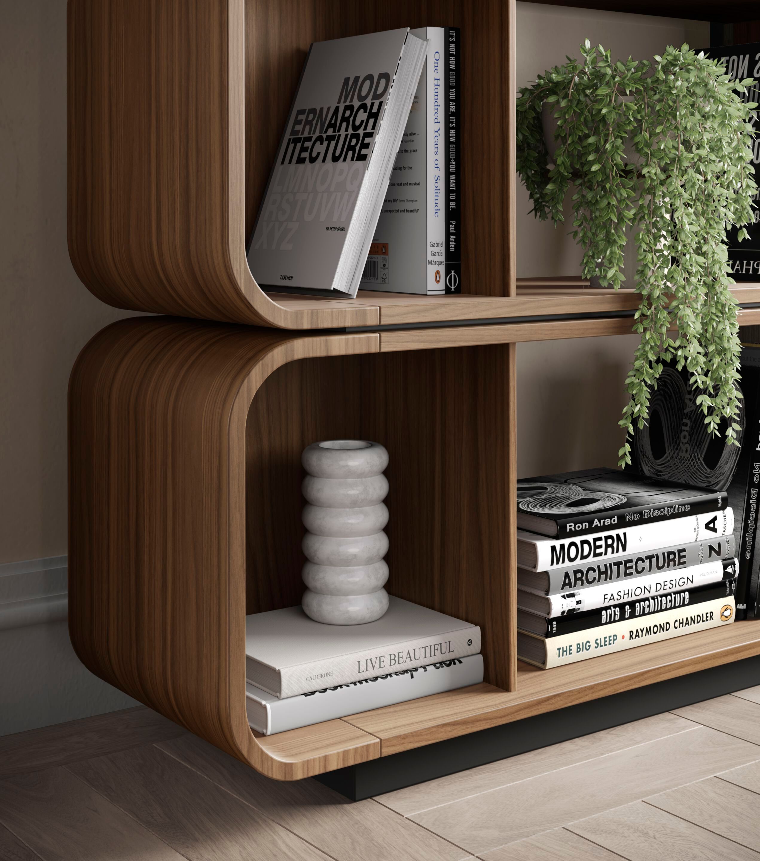 Двухсторонний деревянный шкаф с откидными дверями Barba design Round Up ARCH-00091526 - Вид №3