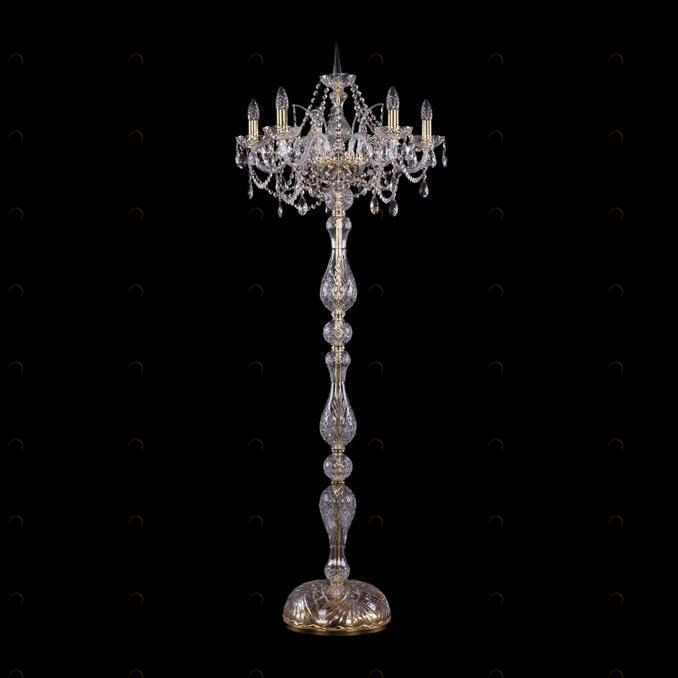 Торшер Bohemia Ivele 1411T1/5/195-165/G BOHEMIA IVELE ПОД СТАРИНУ, СВЕЧА, ЭЛИТНЫЕ 219568 Золото 