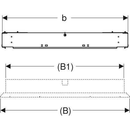 GEBERIT 461.453.00.1 Монтажная коробка Geberit GIS для зеркального шкафа Geberit ONE  - Вид №2