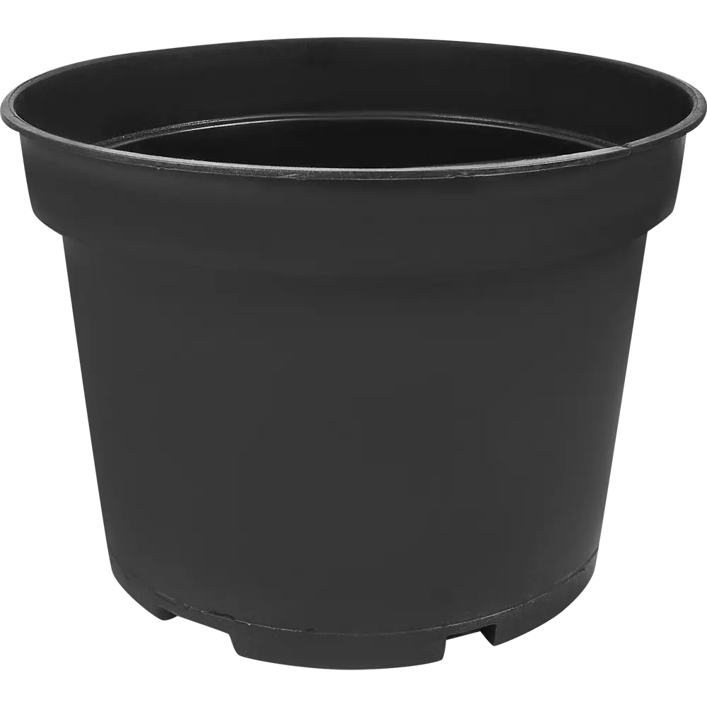 Контейнер для цветов ø28 h22 см v10 л пластик черный Santreyd нет STLM-2057152
