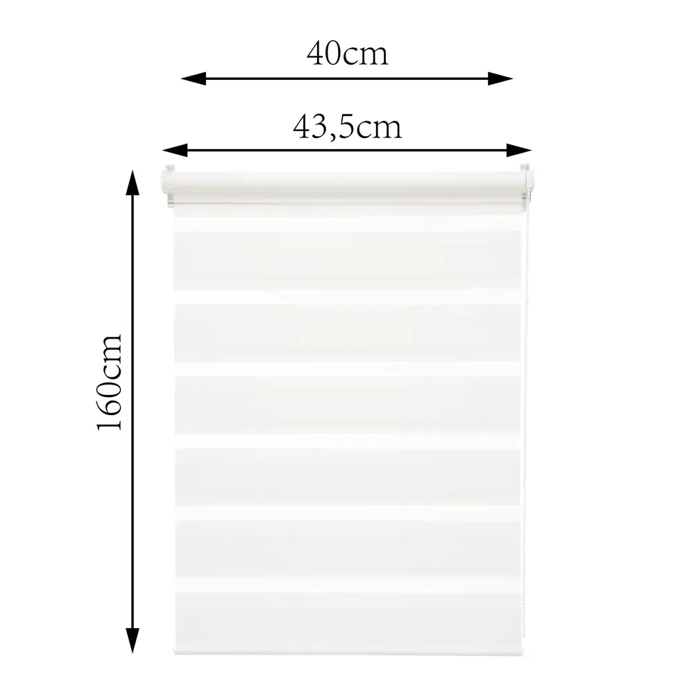 Штора рулонная день-ночь Inspire Peter 40x160 см белая White 0 82691063 STLM-2099283 - Вид №10