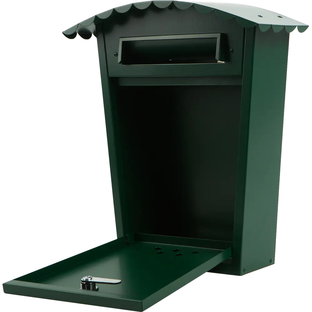 Почтовый ящик «Волна», нержавеющая сталь, цвет тёмно-зелёный Santreyd STLM-2114104 - Вид №1
