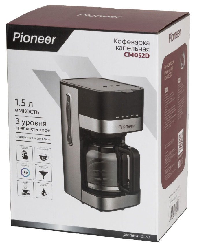 9052698 Кофеварка капельная Pioneer CM052D серебристый STDN-0124851 - Вид №4