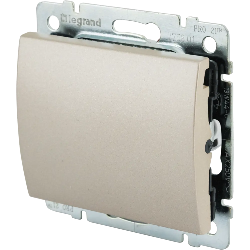 Выключатель Galea, 1 клавиша, цвет титан legrand STLM-2186541