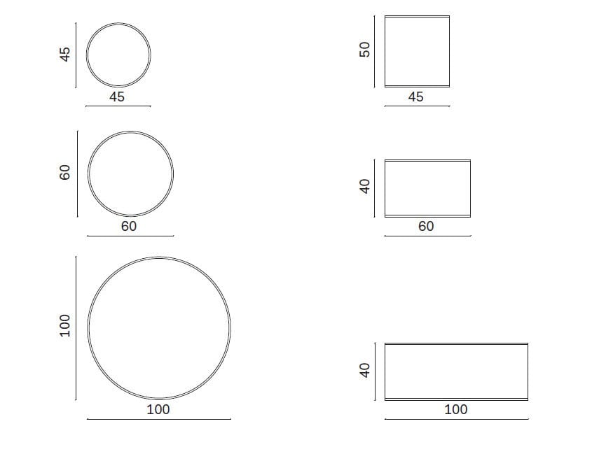 Круглый пуф из ткани Novamobili LOG ARCH-00086385 - Вид №12