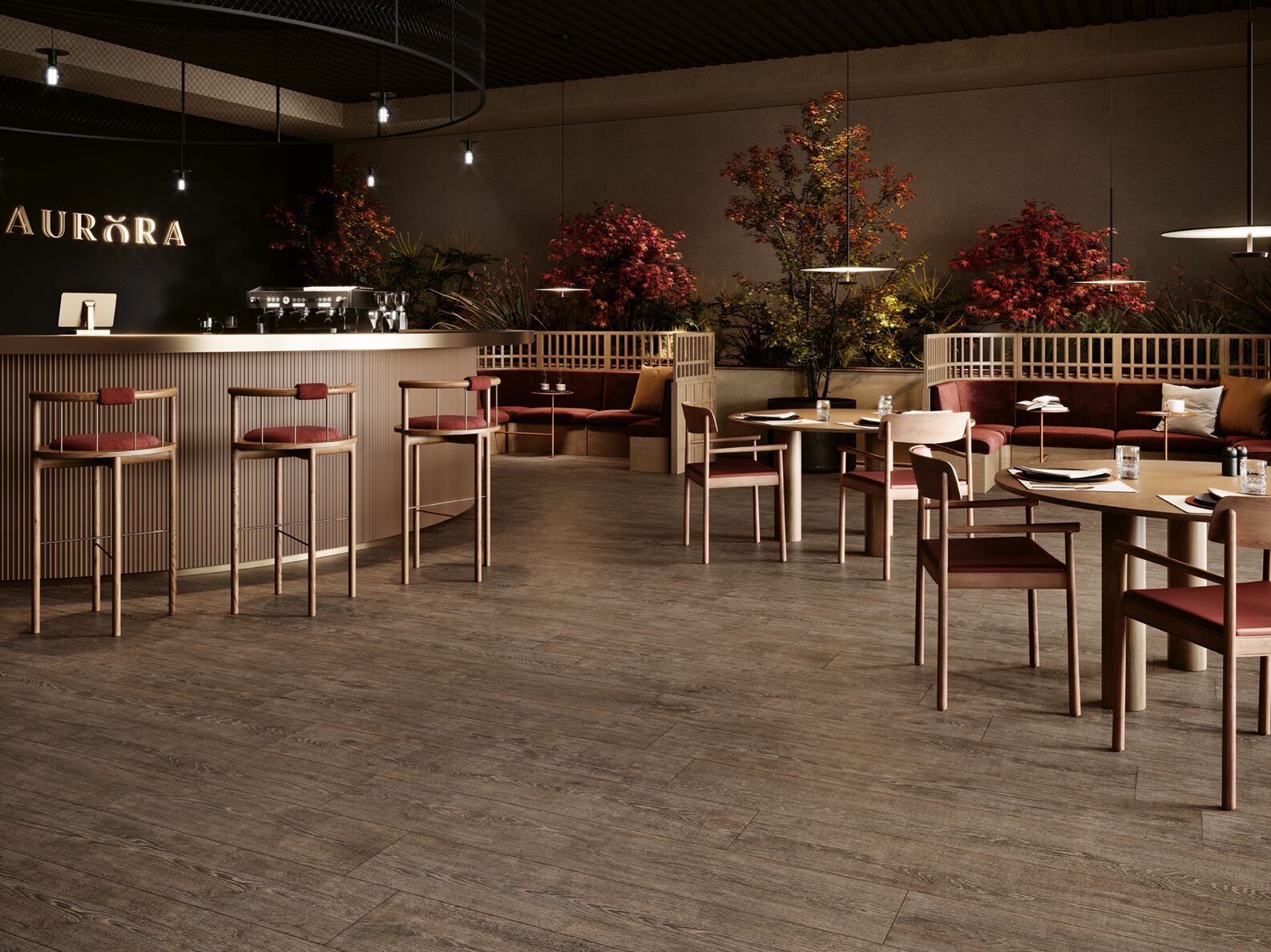 Пол из керамогранита под дерево Love Tiles Home ARCH-00135784