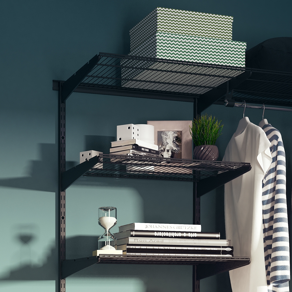 Сеточная полка , 603x406x15 мм, черный LJPS0474 Public Steel Россия  - Вид №4