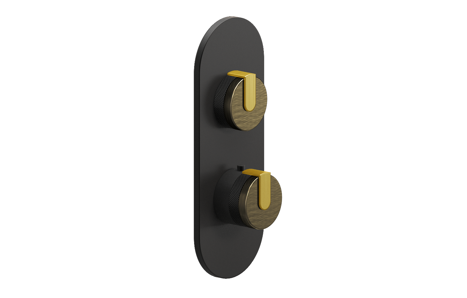 E-8026-R1VBBE0-L1BB-MBK-T Планка M-Series с 2 ручками - Внешняя часть GRAFF MOD+