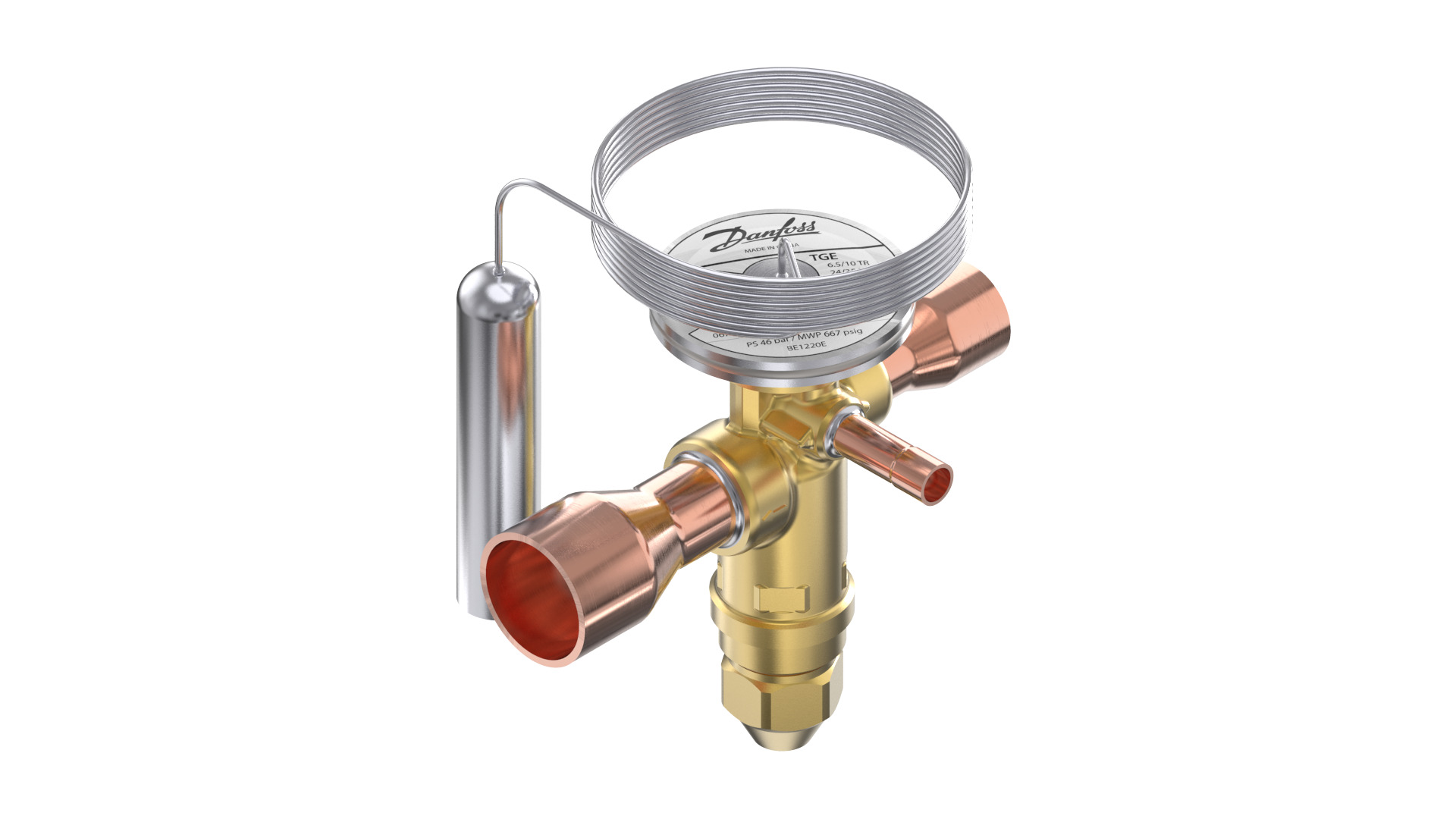 Danfoss TGE — Клапаны терморегулирующие со встроенными клапанными узлами TGE 10-16 Клапан терморегулирующий 067N3401  - Вид №7