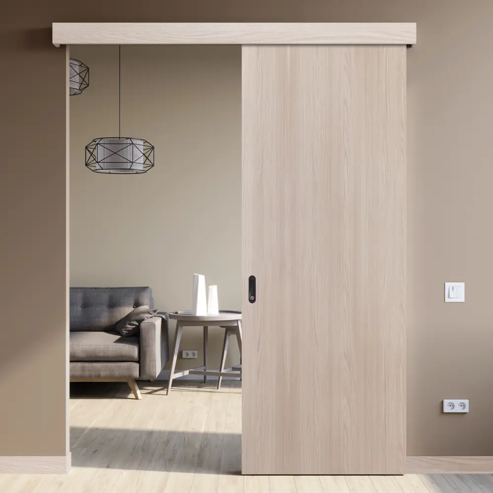 Дверь межкомнатная глухая Мирра 60x200 см Hardflex цвет ясень бора с замком и петлями 85546819 STLM-2182968 МАРИО РИОЛИ  - Вид №8