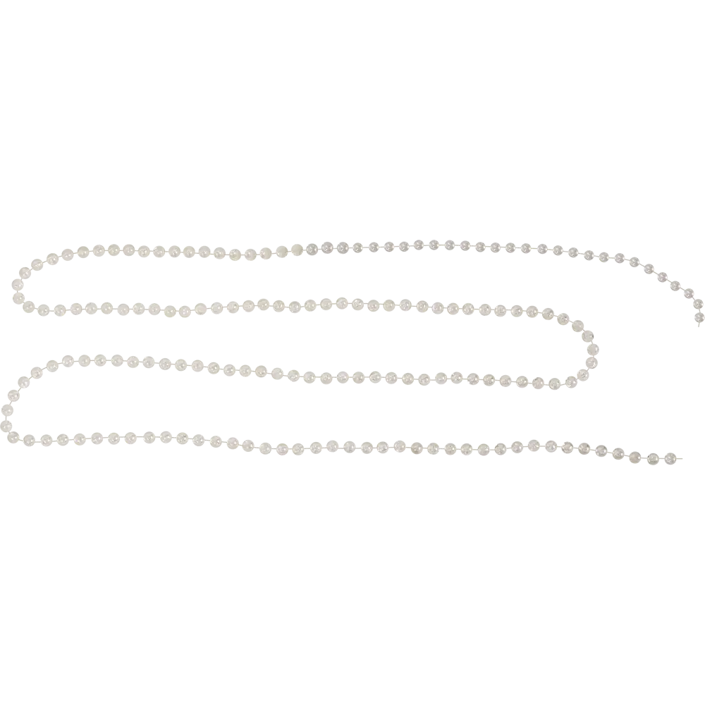 Бусы пластиковые белые 1.6 м Santreyd STLM-2172085 - Вид №1