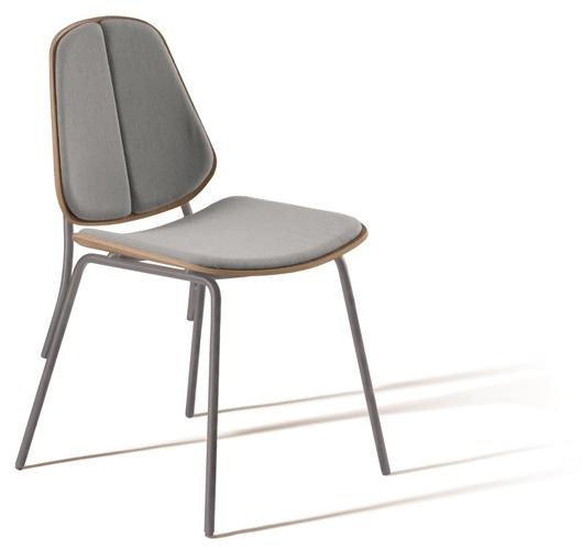 Capdell Стул из стали и дерева со встроенной подушкой Col sun-id-1489679 - Вид №5