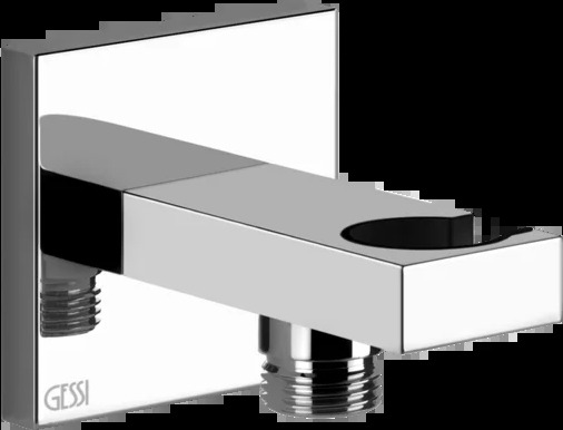 Крючок для ручного душа-выпуск воды 20161 031 Gessi Rettangolo k ХРОМ