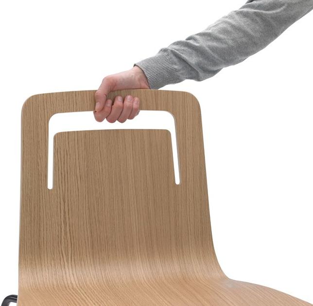 Viccarbe Штабелируемый деревянный стул Klip sun-id-1390597 - Вид №3