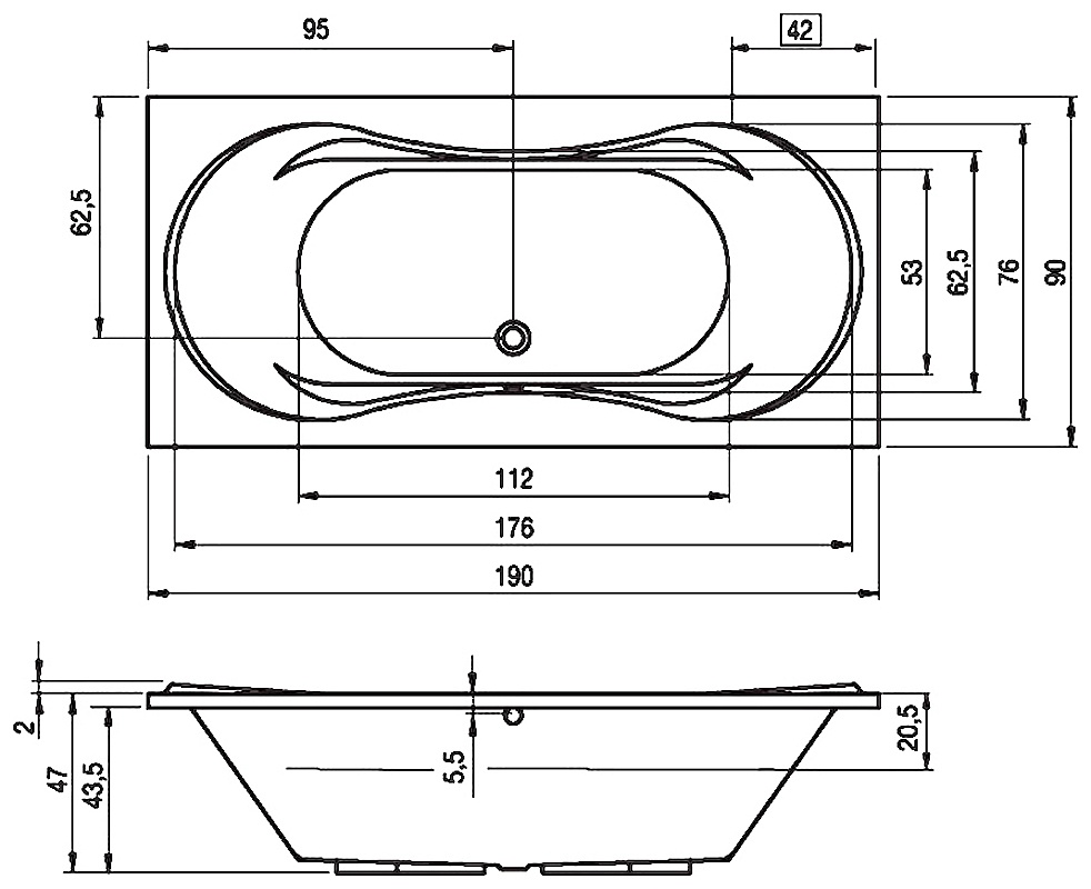 BA5800500000000 Ванна Riho Supreme Santreyd - Вид №2