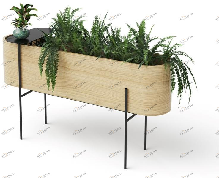 DWFI Горшок из фанерованной древесины  00002675 