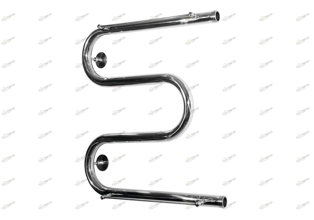 Полотенцесушитель водяной Aquanet М Серия-3/4" 600x600, с 2 полками 00234347