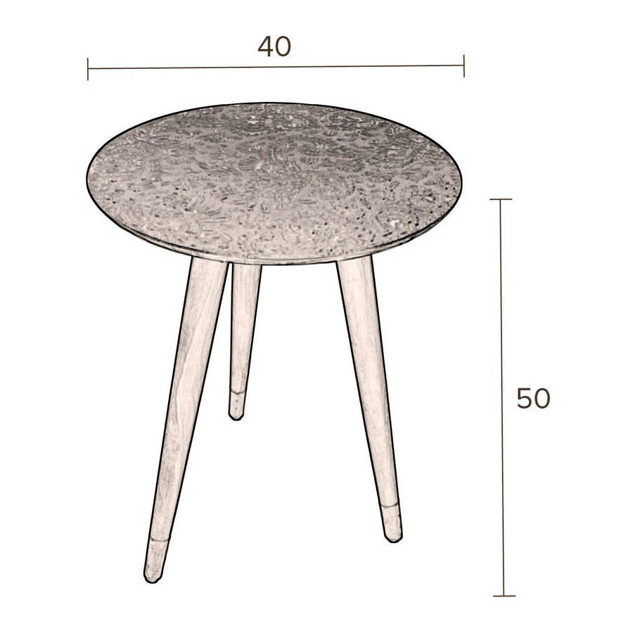 Столик Bast бронзовый Dutchbone 2300053 - Вид №8