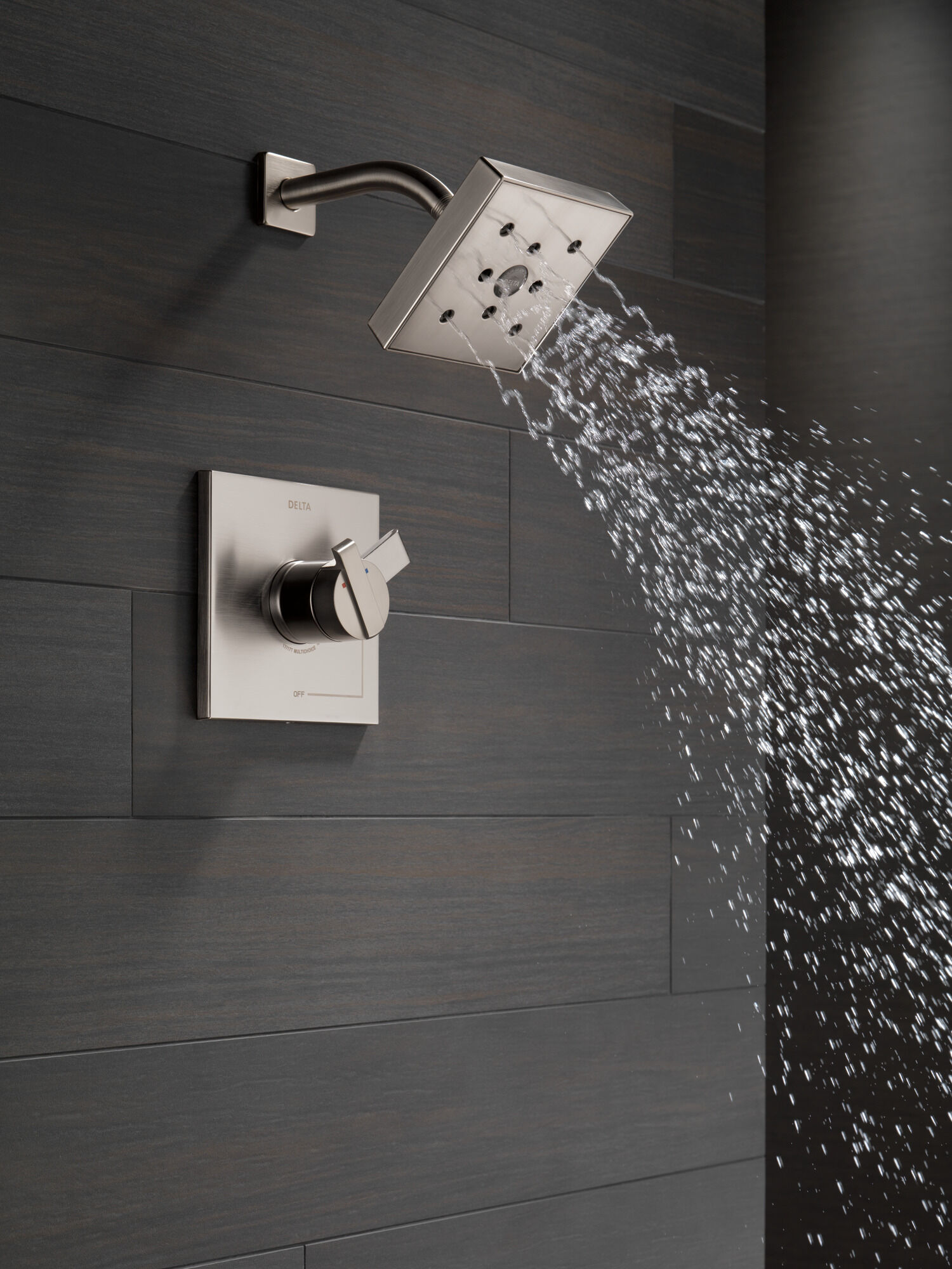 T17267-SS Накладка для душа Monitor® 17 серии H2Okinetic® Delta Faucet Ara Нержавеющая сталь - Вид №3