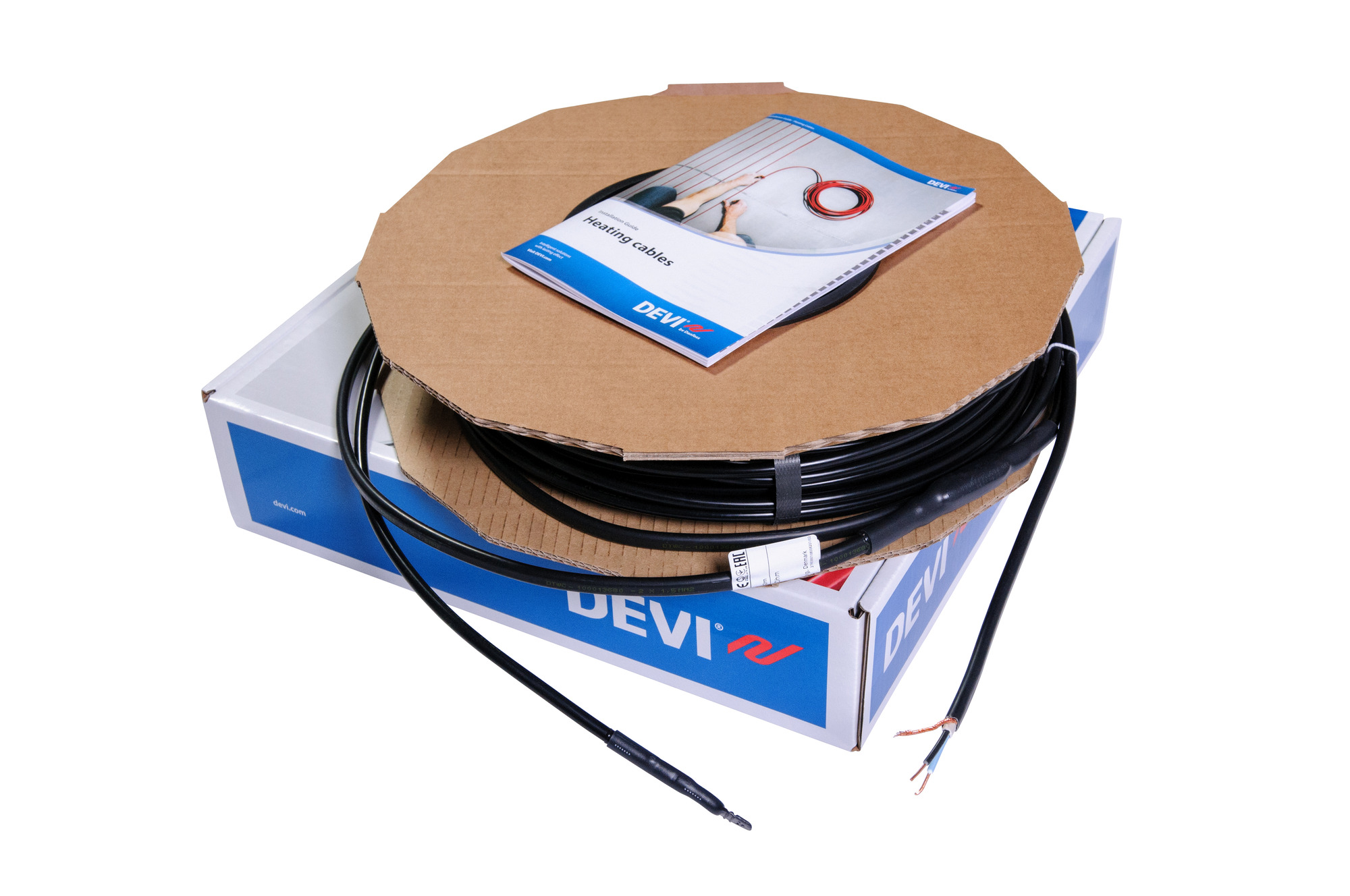 Danfoss DEVIsafe™ 20T — двухжильный нагревательный кабель для системы антиобледенения и "теплый пол" DEVIsafe 20T кабель 1545Вт 230В 76м 140F1199  - Вид №9