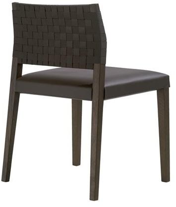 Andreu World Стул из дуба со встроенной подушкой и открытой спинкой Valeria Si7507 - Вид №2