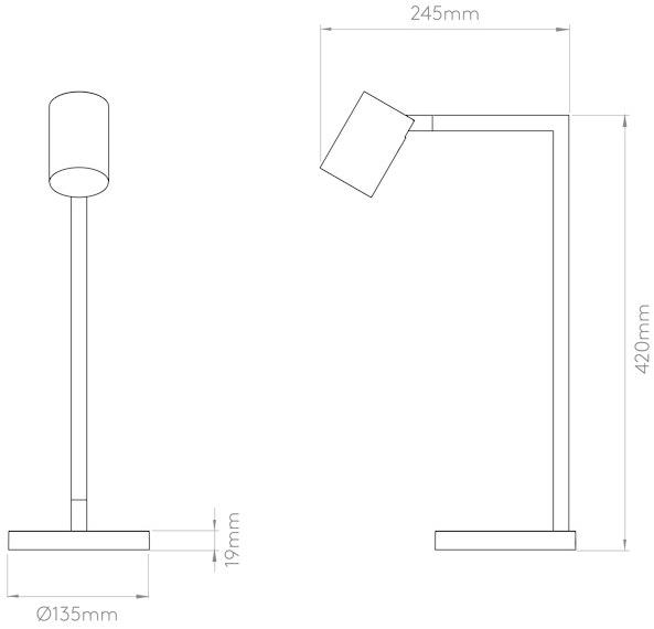 Astro Lighting Регулируемая светодиодная настольная лампа из стали Ascoli sun-id-1448905 - Вид №6