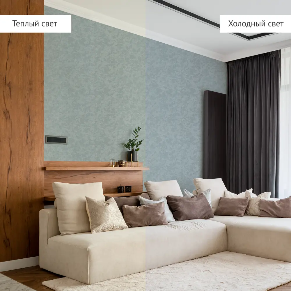 Обои флизелиновые Фрейя графитовые 1.06 м 78019-44 Santreyd STLM-2099049 - Вид №5