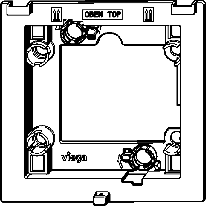 Viega Установочная рамка для писсуара 8580.26 (786410) 786 410 - Вид №1