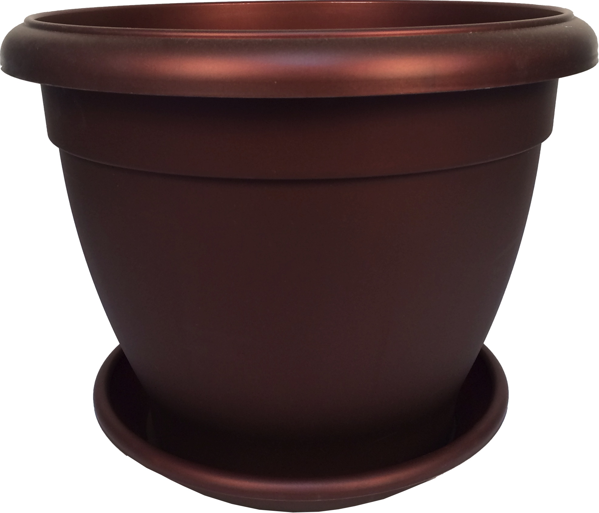 1002-5 Горшок цветочный Le Jardin 2 d=20 Бронза бордо Цветочная коллекция 