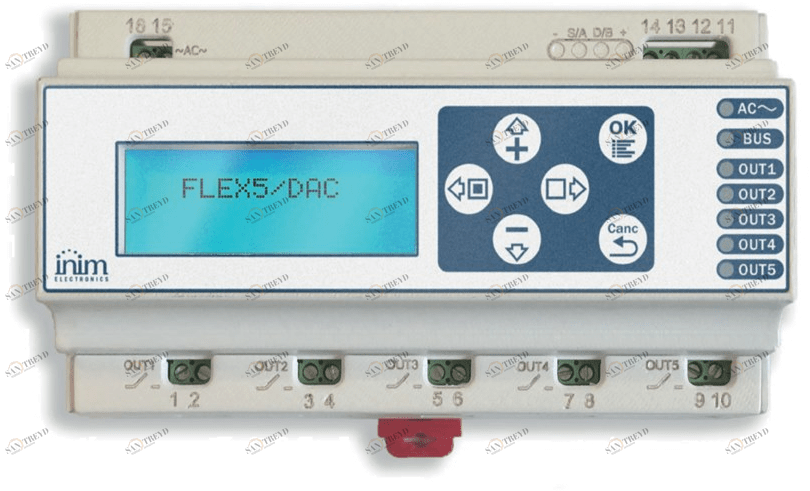 INIM ELECTRONICS Расширение 5 диммерных выходов на 230 В Flex sun-id-1507136