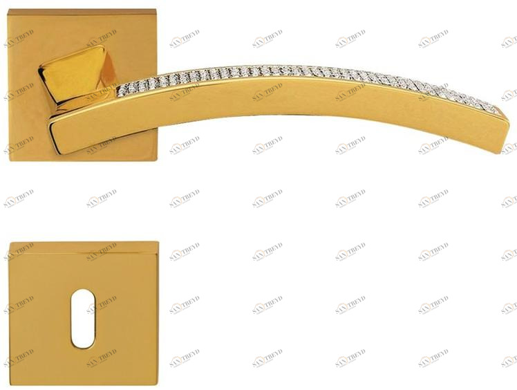 LINEA CALI' Ручка из хромированной латуни с кристаллами Swarovski® с накладкой Profilo mesh sun-id-1511719