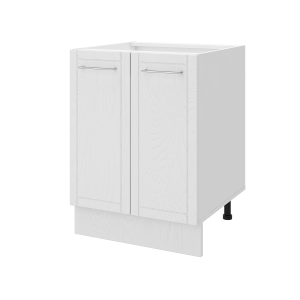 Шкаф кухонный Delinia Агидель с двумя дверцами, белый 60х82,5х58 см 86844326