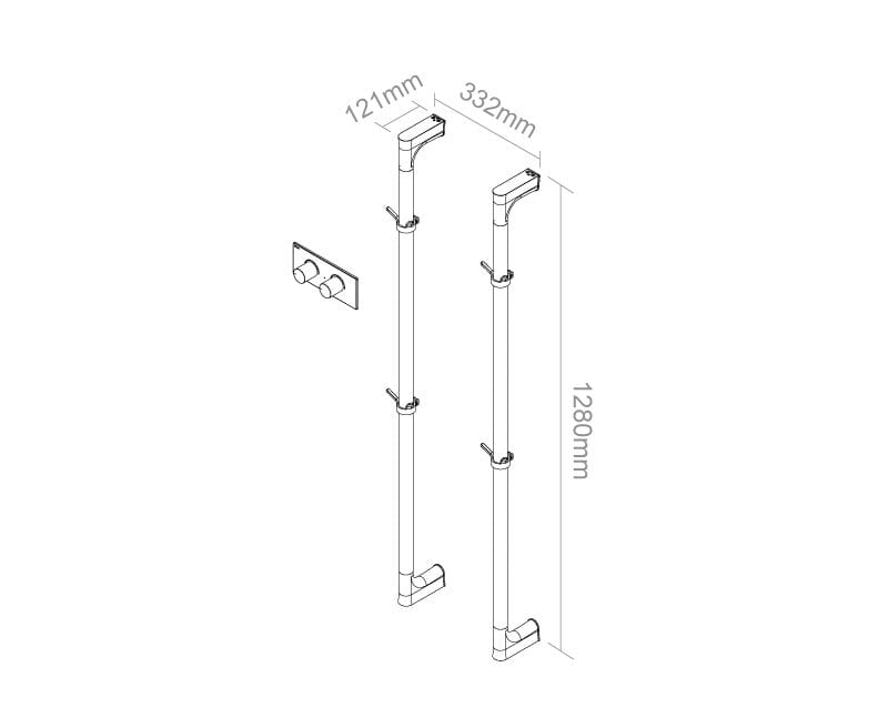 Полотенцесушитель из нержавеющей стали P&Bhusri Art Classics ARCH-00049282 - Вид №3